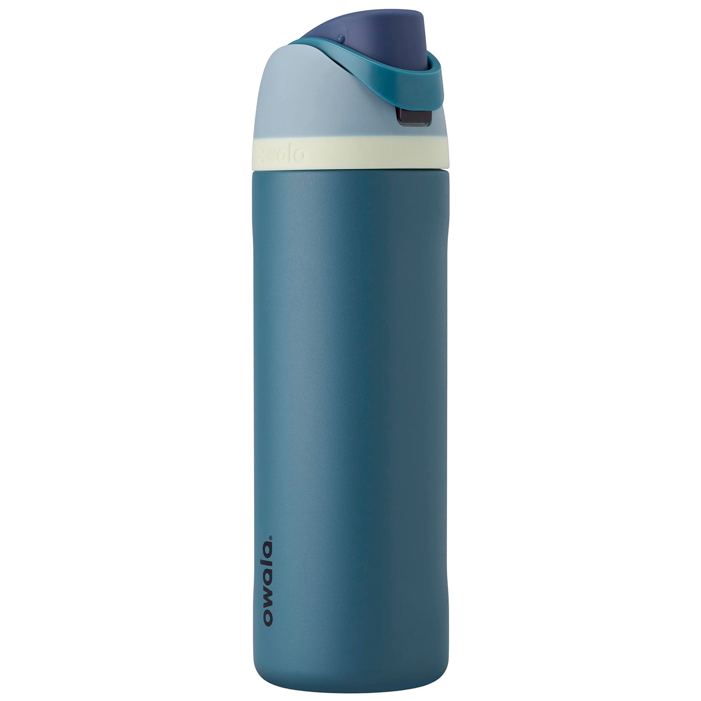 Owala FreeSip Insulated Stainless Steel Water Bottle with Straw for Sports, Travel, and School BPA-Free Sports Water Bottle, 24 oz, Denim